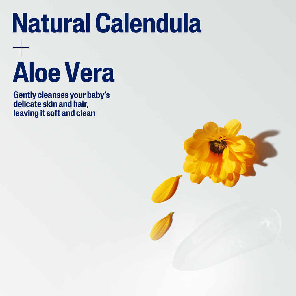 Cetaphil Baby Moisturizing Shampoo and Body Wash with Aloe Vera&nbsp;and Natural Calendula, 13.5 fl oz