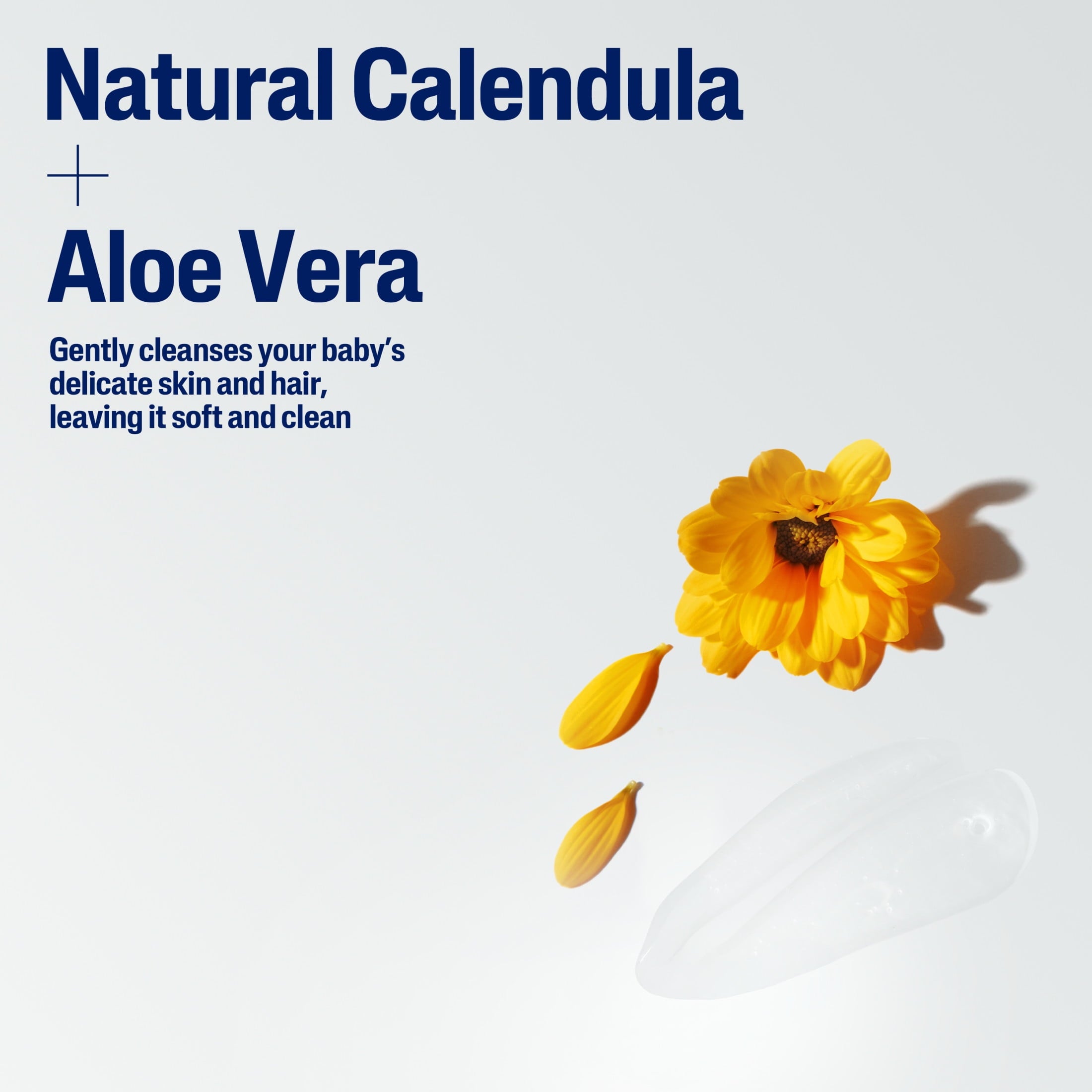 Cetaphil Baby Moisturizing Shampoo and Body Wash with Aloe Vera&nbsp;and Natural Calendula, 13.5 fl oz