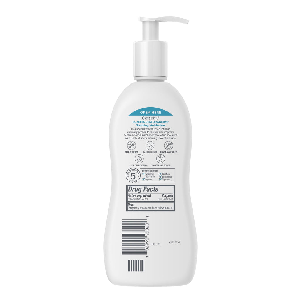 Cetaphil Restoraderm Moisturizing Lotion, 10 oz, Itch Control for Eczema Prone Skin