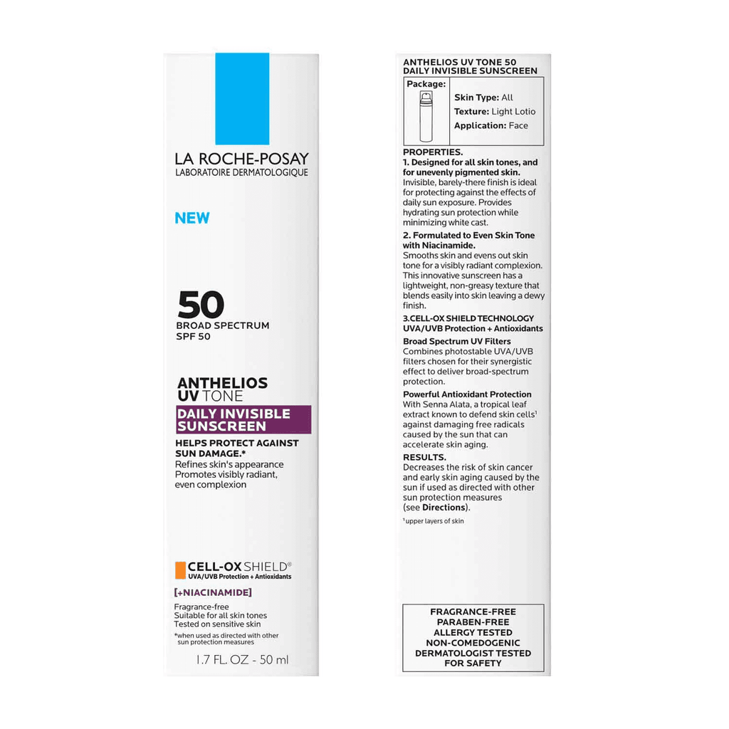 La Roche-Posay Anthelios UV Tone SPF 50 Sunscreen, 1.7 fl oz