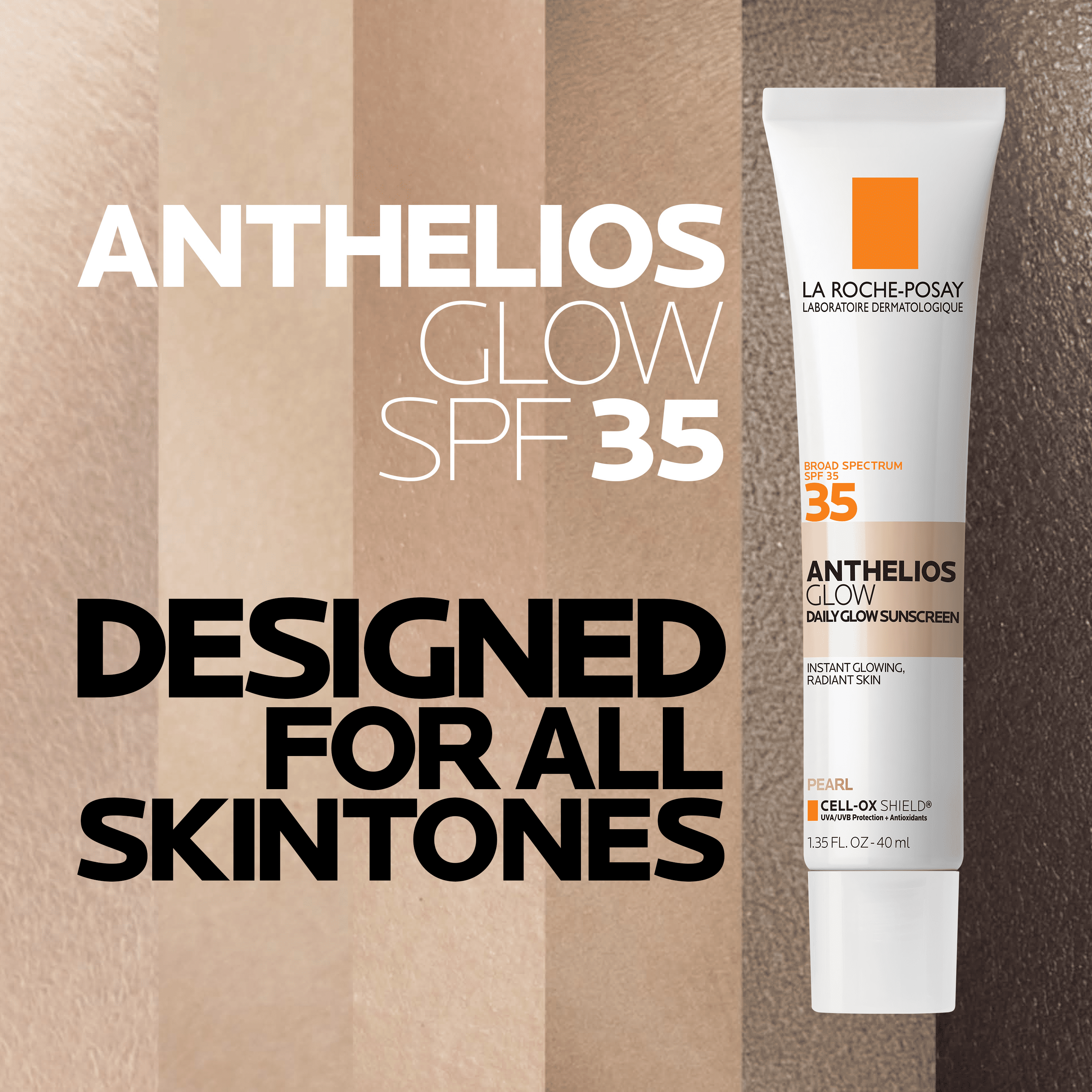 La Roche-Posay Anthelios Glow Face Sunscreen SPF 30 - Pearl, 1.35 fl oz