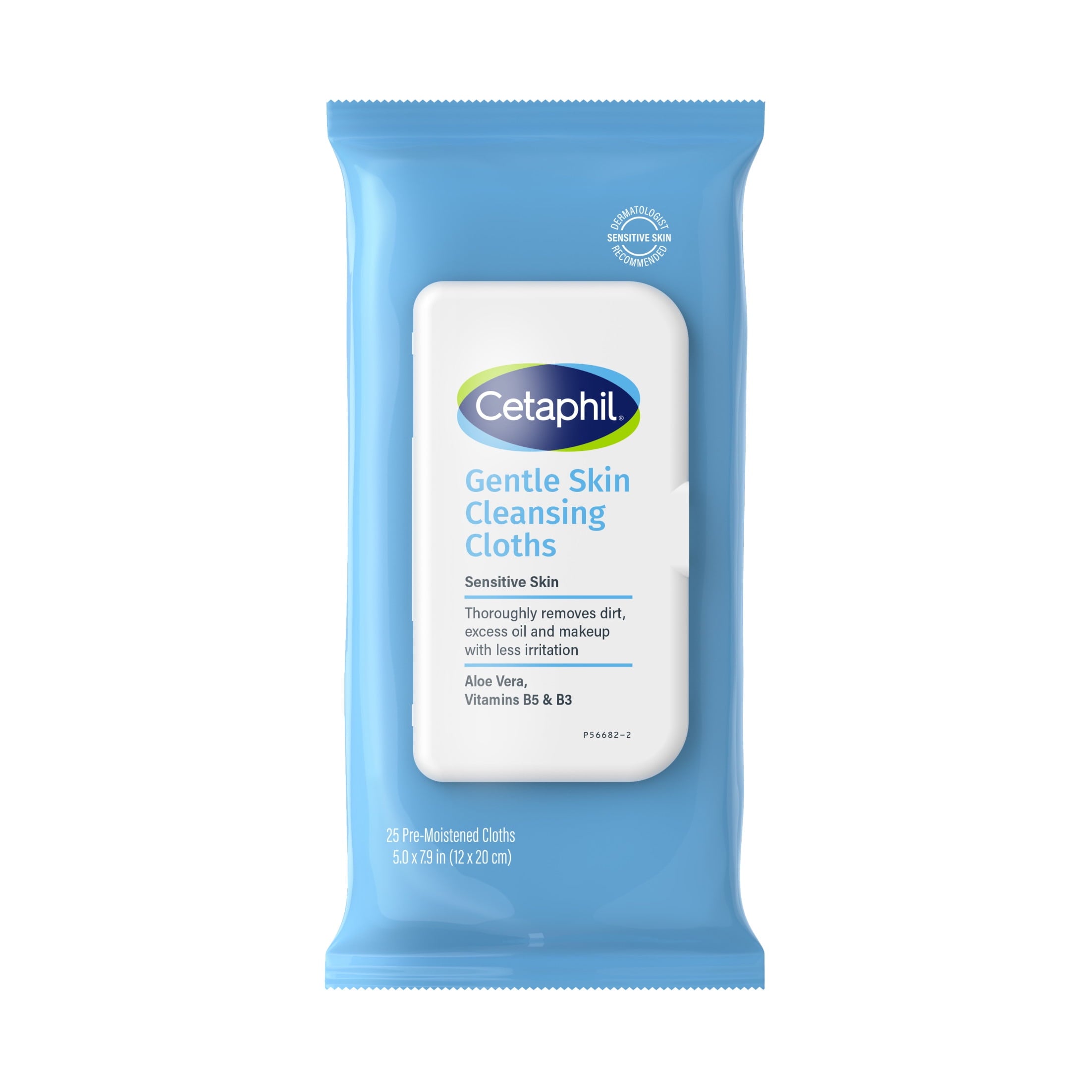 Cetaphil Gentle Skin Cleansing Cloths, 25 ct, Fragrance Free Face and Body Wipes