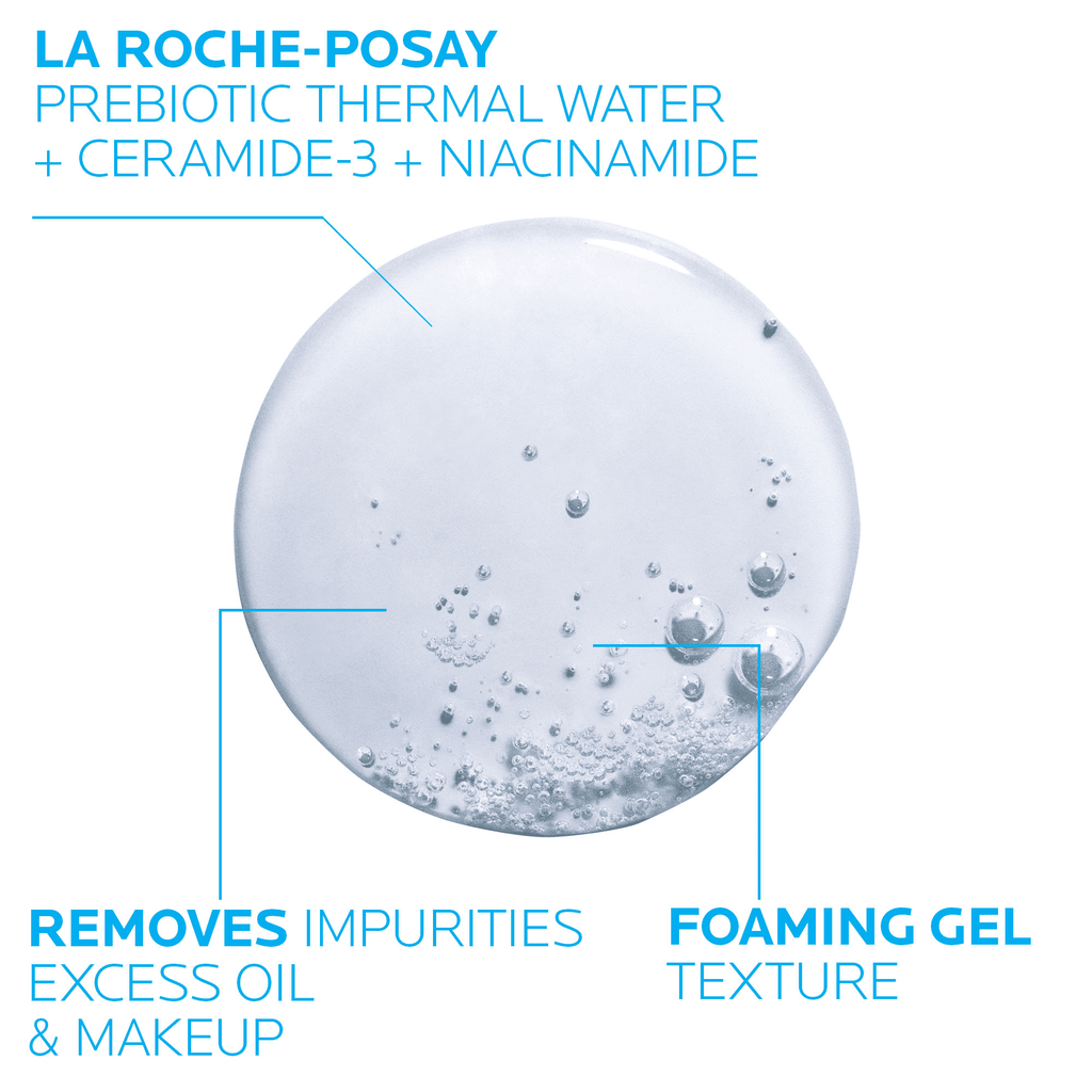 La Roche-Posay Toleriane Purifying Foaming Face Wash for Oily and Normal Skin, Oil-Free Facial Cleanser, 6.76 fl oz